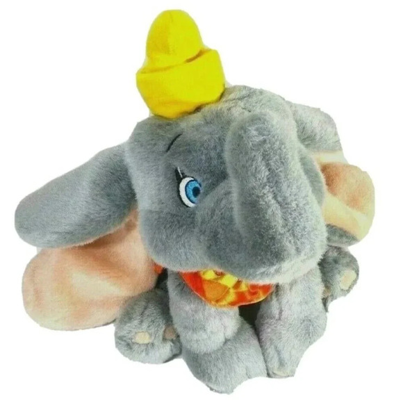 Disney Store Dumbo the Elephant Plush Stuffed Animal Toy Boy Girl Gray 8" - Picture 1 of 8